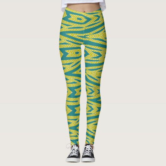 Leggings Motif vert tendance "Ratti_Creative_Arts" (Devant)