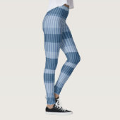 Leggings motif vertical rayé bleu (Droite)