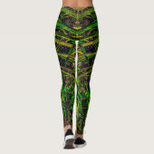 Leggings Motif Verts Tropicaux (Dos)