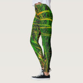 Leggings Motif Verts Tropicaux (Gauche)
