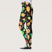 Leggings Motif vibrant de fruits de néon (Gauche)