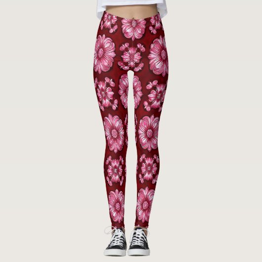 Leggings Motif vibrant multicolore (Devant)