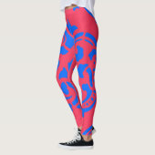 Leggings Motif victorien bleu (Gauche)