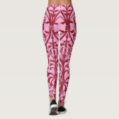 Leggings Motif victorien rose (Dos)