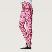 Leggings Motif victorien rose (Gauche)