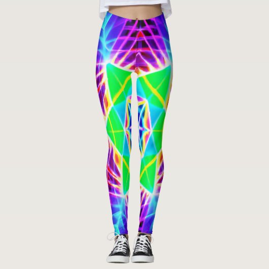 Leggings Motif vif coloré (Devant)