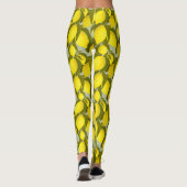 Leggings motif vintage aux branches de citron (Dos)