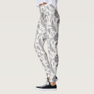 Leggings Motif vintage Botany et Papillon