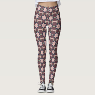 Leggings Motif vintage classique étoile