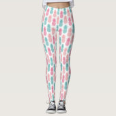 Leggings Motif vintage d'ananas (Devant)