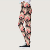 Leggings Motif vintage fleuri sans joint (Gauche)