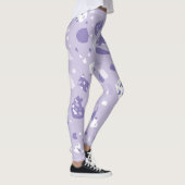 Leggings Motif violet abstrait minimal (Droite)