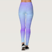 Leggings Motif violet et violet (Dos)