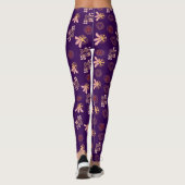 Leggings Motif violet tendance (Dos)