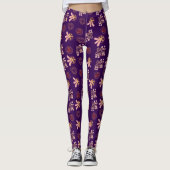 Leggings Motif violet tendance (Devant)