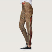 Leggings Motif Warrior Red Ombre (Gauche)