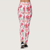Leggings Motif Watercolor Peony (Dos)