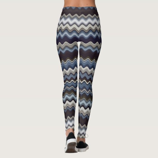 Leggings Motif Wavy multicolore (Dos)