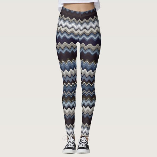 Leggings Motif Wavy multicolore (Devant)