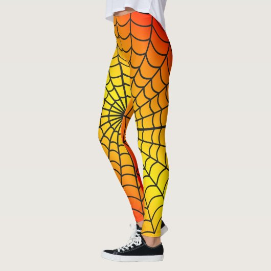 Leggings Motif Web Spider ~ Motif de feu ~ (Gauche)