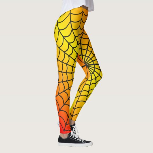 Leggings Motif Web Spider ~ Motif de feu ~ (Droite)