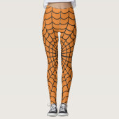 Leggings Motif Web Spider ~ Orange ~ Halloween ~ (Devant)