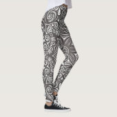 Leggings Motif Whimsical Brown & blanc (Droite)