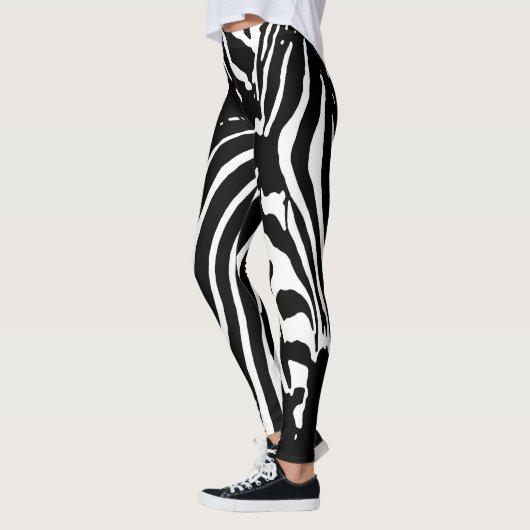 Leggings Motif ZEBRA SAFARI STRIPES (Gauche)
