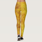 Leggings Motifs Abstraits d'or (Dos)