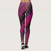 Leggings Motifs Abstraits Hot Pink (Dos)