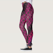 Leggings Motifs Abstraits Hot Pink (Gauche)