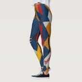 Leggings Motifs audacieux et modernes - Fusion géométrique (Gauche)