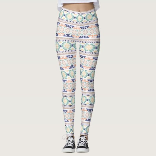 Leggings Motifs aztèques d'origine américaine (Devant)