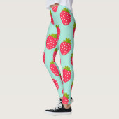 Leggings motifs bleus de fraises (Gauche)