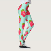 Leggings motifs bleus de fraises (Droite)
