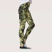Leggings Motifs Camo Vert (Droite)