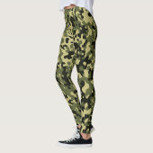 Leggings Motifs Camo Vert (Gauche)
