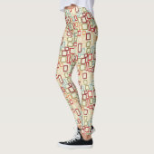 Leggings Motifs carré multicolores (Gauche)