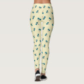 Leggings Motifs Cerise Bleue (Dos)