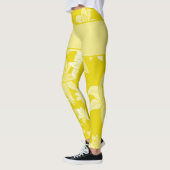 Leggings Motifs Chat Japonais & Chrysanthème (Gauche)