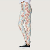 Leggings Motifs crème-rouge-bleu Paisley (Gauche)