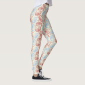 Leggings Motifs crème-rouge-bleu Paisley (Droite)