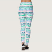 Leggings Motifs d'art pastel mignons (Dos)