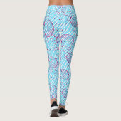 Leggings Motifs de baleine bleue (Dos)