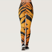 Leggings Motifs de boule orange 3D (Dos)