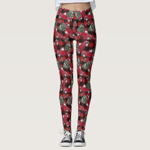 Leggings Motifs de camions de Noël