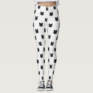 Leggings Motifs de chats noirs