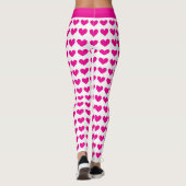 Leggings Motifs de coeur rose (Dos)