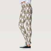 Leggings Motifs de dessin de lapin de dessin de de (Gauche)