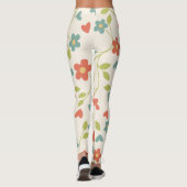 Leggings Motifs de fleurs de printemps (Dos)